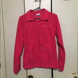 🌷 Columbia Sportswear Pink Fleece Jacket